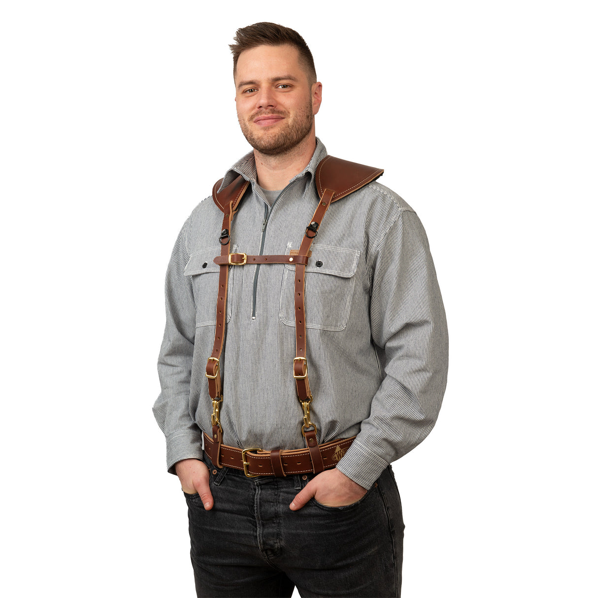 Legacy Logging Belt and Suspenders