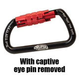 Arborist Logo Carabiner, Black/Red